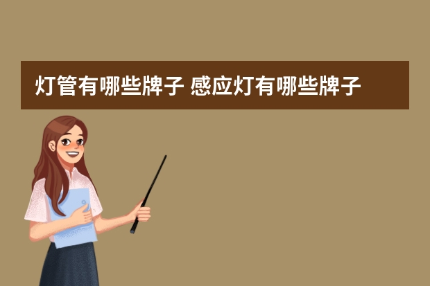 灯管有哪些牌子 感应灯有哪些牌子