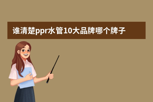谁清楚ppr水管10大品牌哪个牌子较好