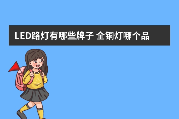 LED路灯有哪些牌子 全铜灯哪个品牌好