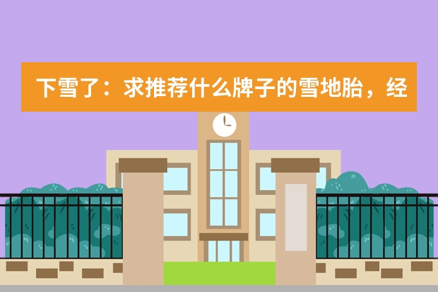 下雪了：求推荐什么牌子的雪地胎，经济实惠的