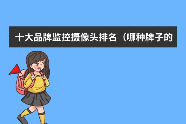 十大品牌监控摄像头排名（哪种牌子的监控最好）
