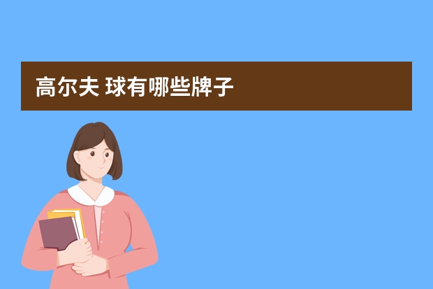 高尔夫 球有哪些牌子