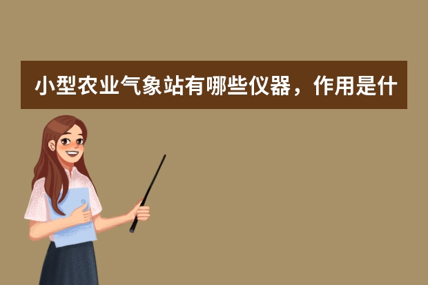小型农业气象站有哪些仪器，作用是什么，最好具体点