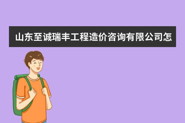 山东至诚瑞丰工程造价咨询有限公司怎么样？