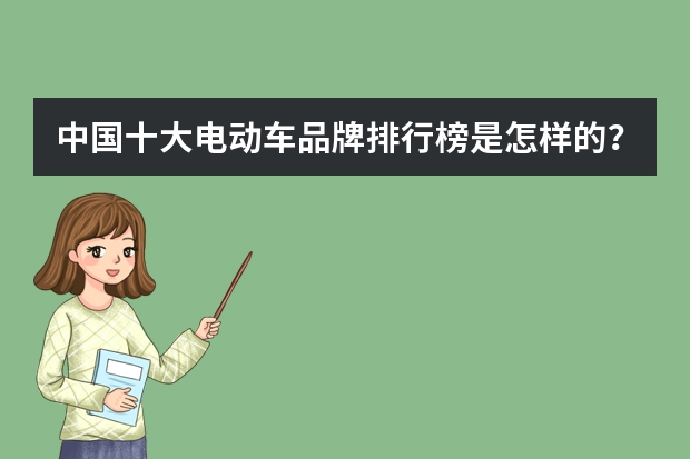 中国十大电动车品牌排行榜是怎样的？ 电瓶车品牌排行榜前十名