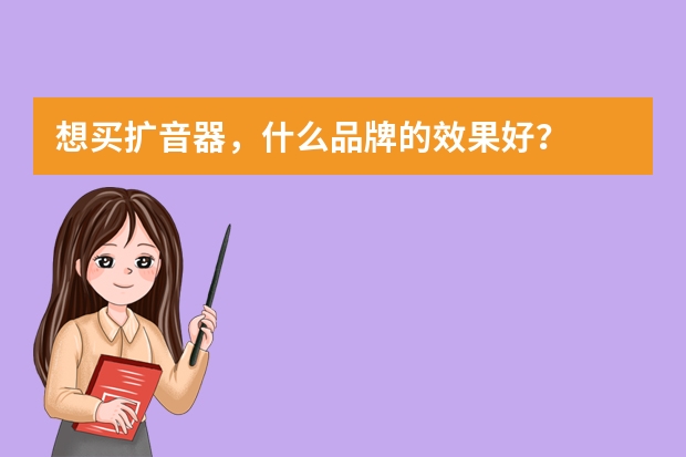 想买扩音器，什么品牌的效果好？