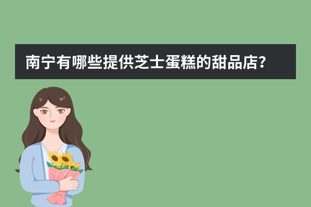 南宁有哪些提供芝士蛋糕的甜品店？
