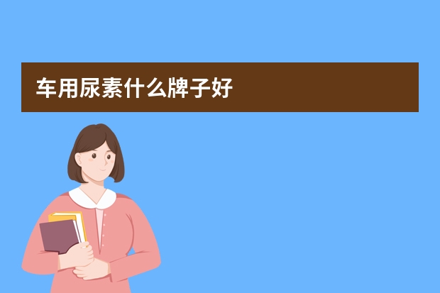 车用尿素什么牌子好