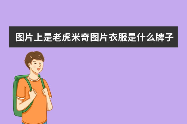 图片上是老虎米奇图片衣服是什么牌子
