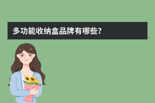 多功能收纳盒品牌有哪些？