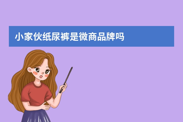 小家伙纸尿裤是微商品牌吗
