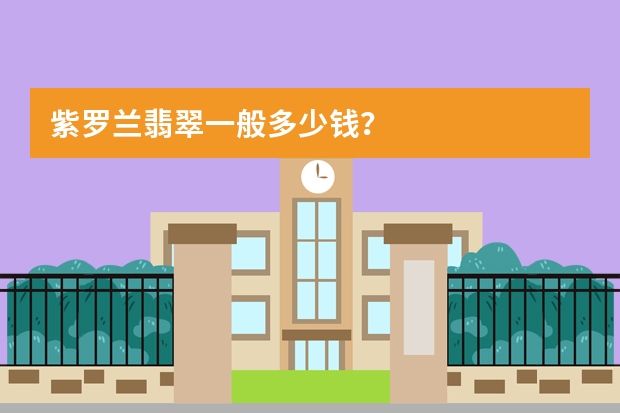紫罗兰翡翠一般多少钱？