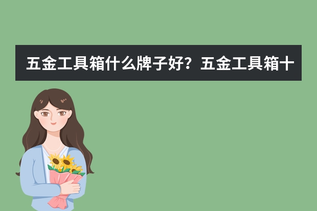 五金工具箱什么牌子好？五金工具箱十大品牌排行榜