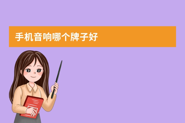 手机音响哪个牌子好