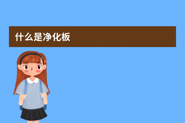 什么是净化板