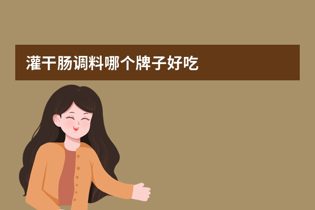 灌干肠调料哪个牌子好吃