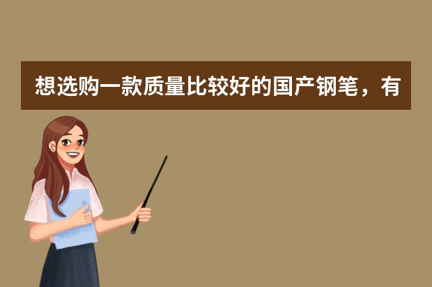 想选购一款质量比较好的国产钢笔，有哪些品牌推荐？